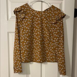 Floral Ruffle Top